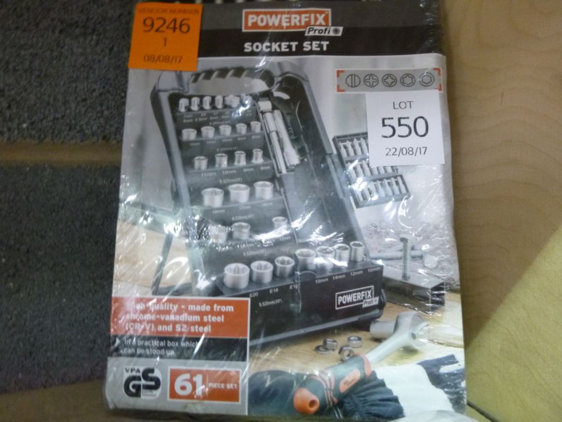 A Powerfix Socket Set c/w 7 Piece Screwdriver Set - Image 2 of 3