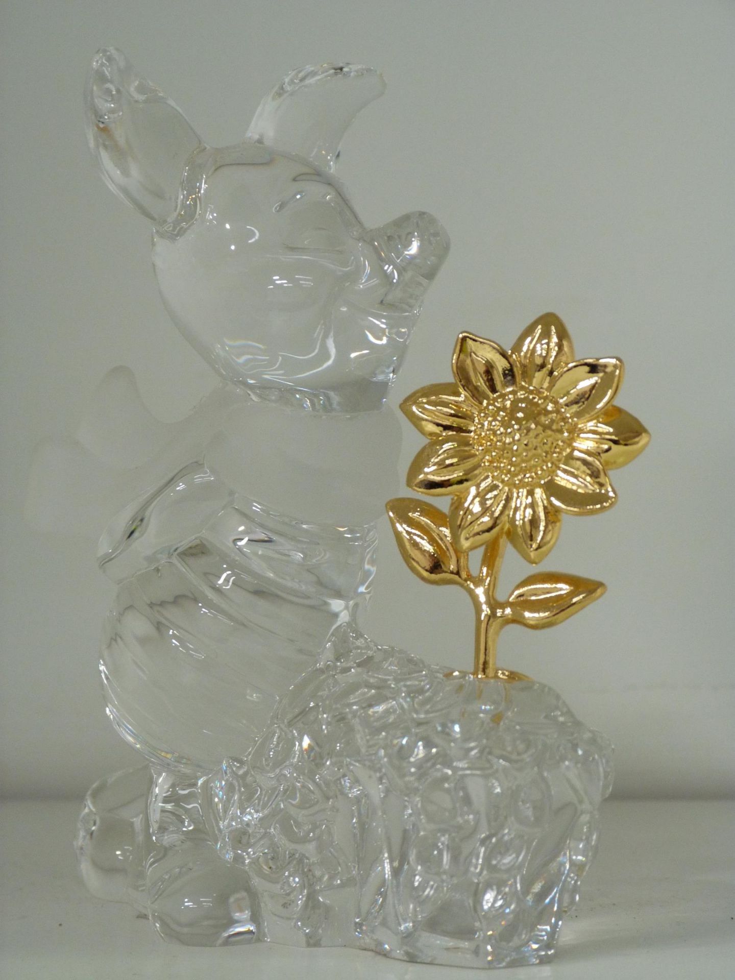A shelf to contain eight full lead Crystal 'Lenox' Disney Figurines based on 'Winnie the Pooh' - Image 3 of 10