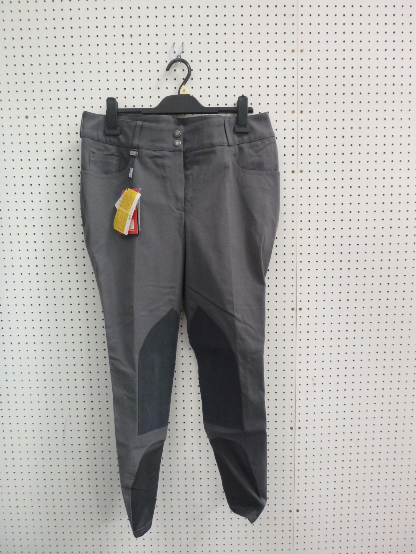* Two Pairs of New Shires Ladies Winchester Breeches in Grey size 34 (2) RRP £119.98