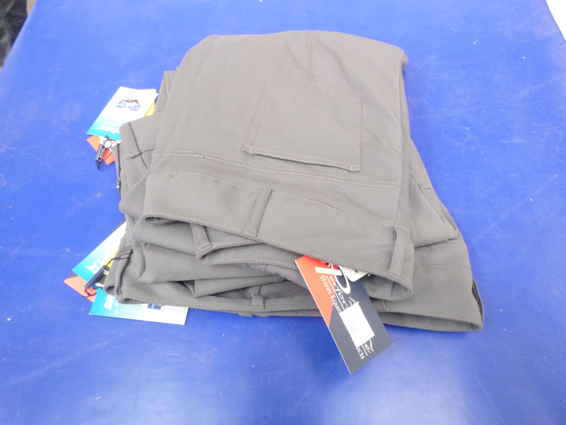 * Three Pairs of New Shires Ladies Winchester Breeches in Grey size 36 (3) RRP £179.97