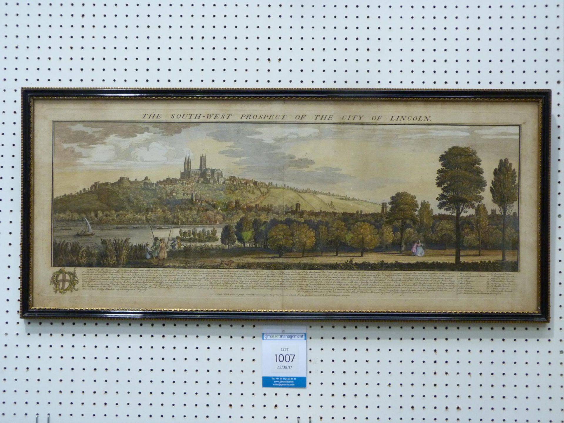 After Samuel & Nathaniel Buck - an 18th Century Panoramic Engraving Entitled ''The South - West