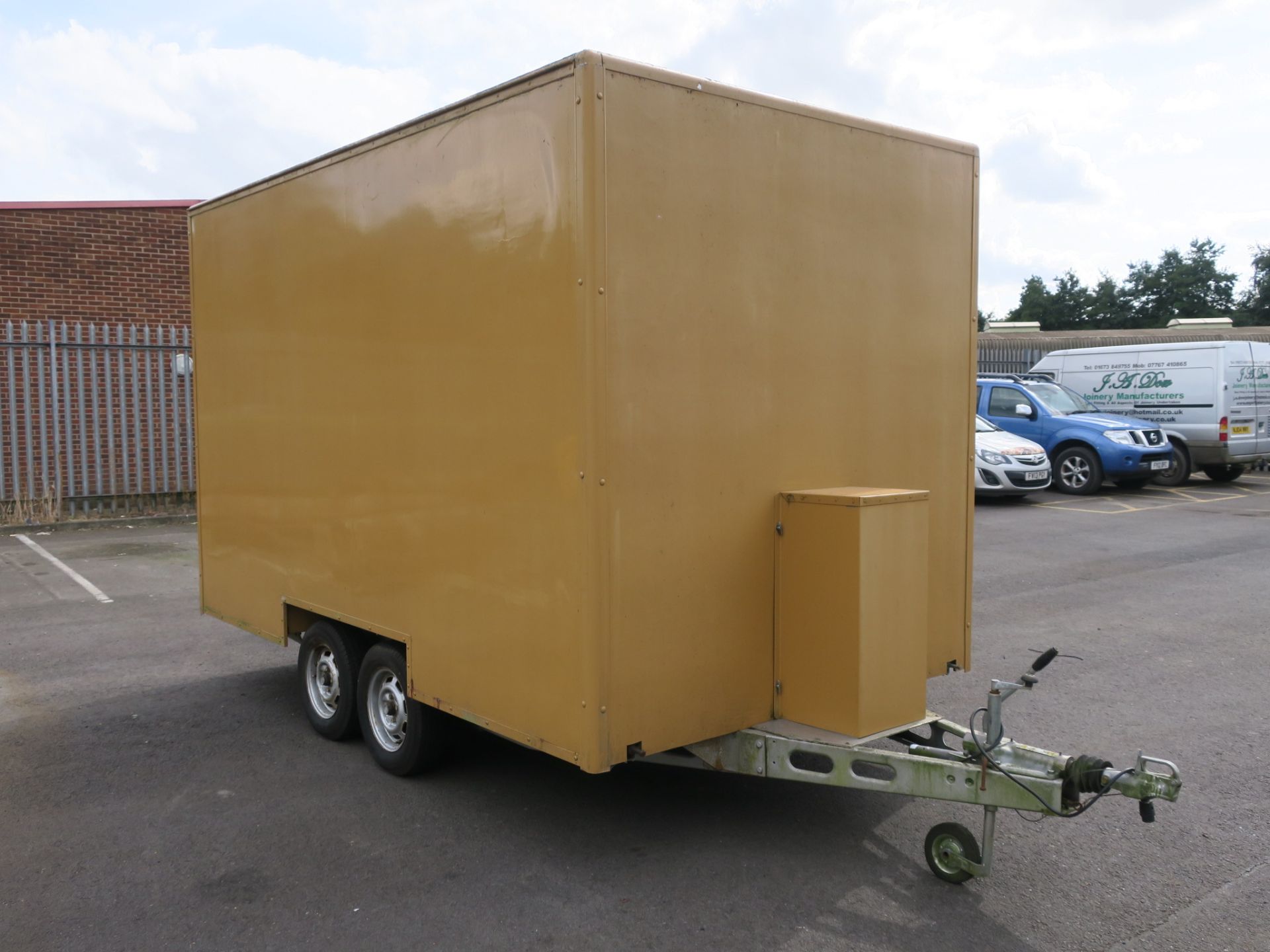 12ft Catering Trailer mounted on a twin wheeled chassis with Bradley Double Lock Tow Hitch and - Image 3 of 10