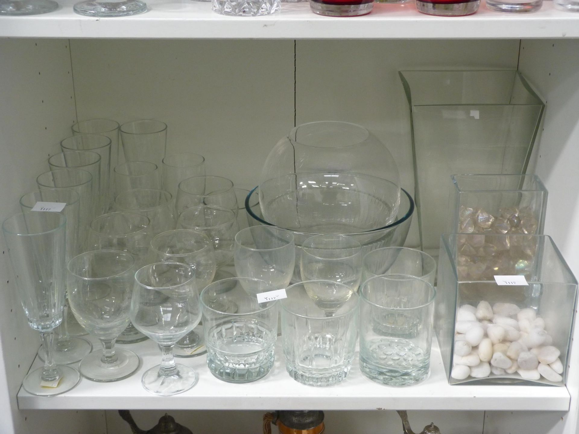 A selection of assorted Glassware to include Drinking Glasses, Vases, coloured Glassware etc ( - Image 2 of 2