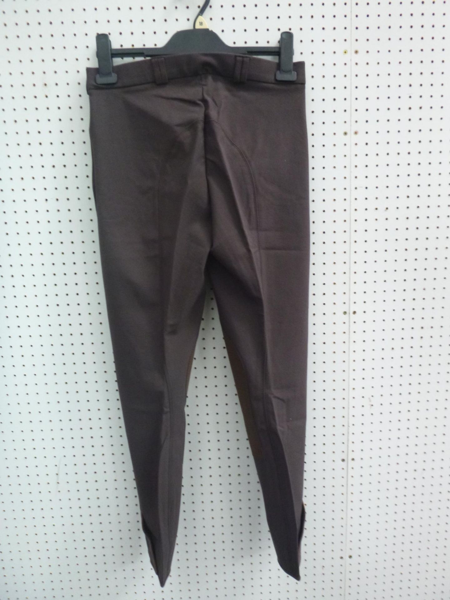 * Two Pairs of New Bridleway Ladies Woven Cotton/Nylon Breeches in Brown one size 26R the other - Bild 2 aus 2