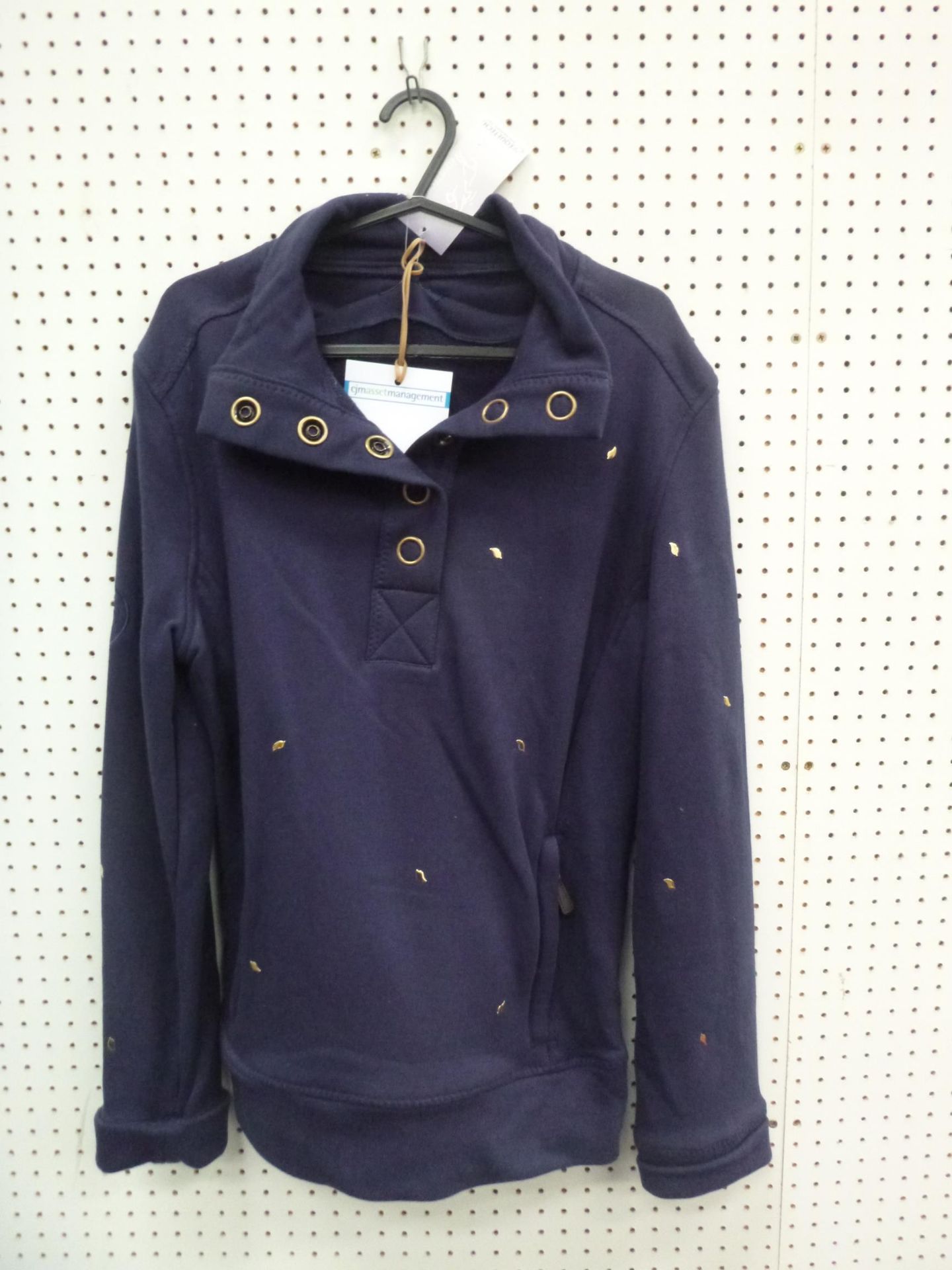 * A New 'Equatech' Ladies Embellished Sweater in Navy, Size Large. RRP £54.95 (1)