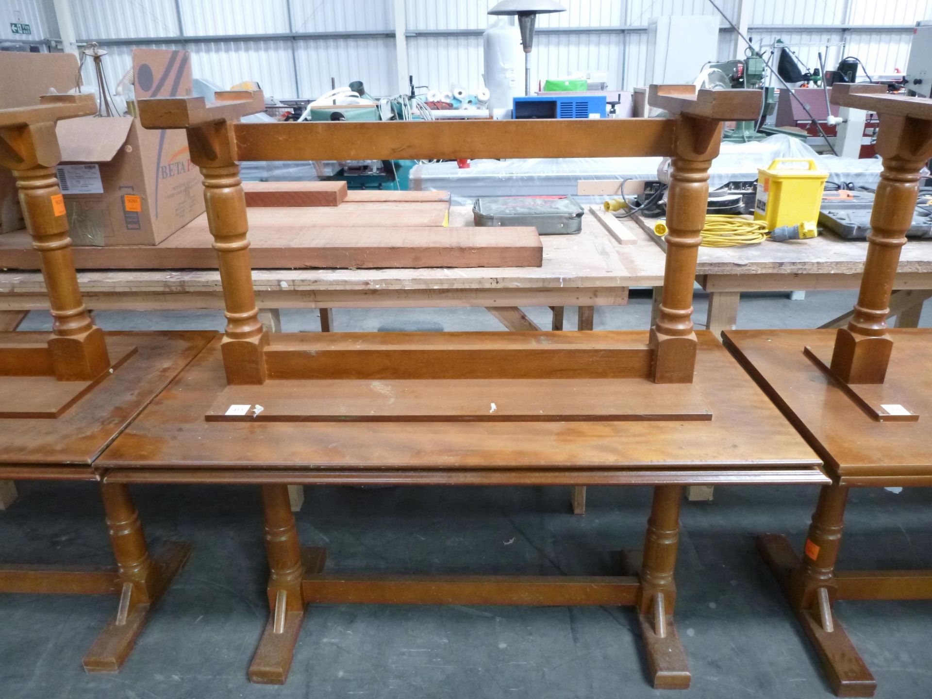 2 x Matching Rectangular Pub/Cafe Tables