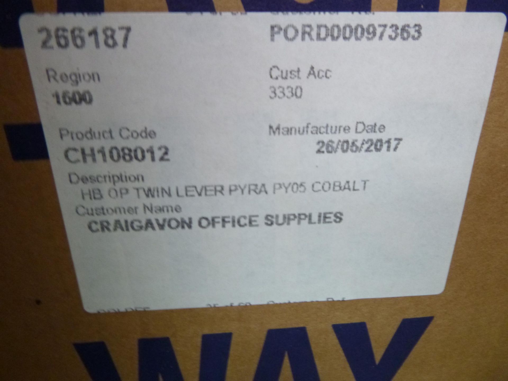 2 x Twin Lever PY05 Cobolt Office Chairs Boxed - Image 2 of 2