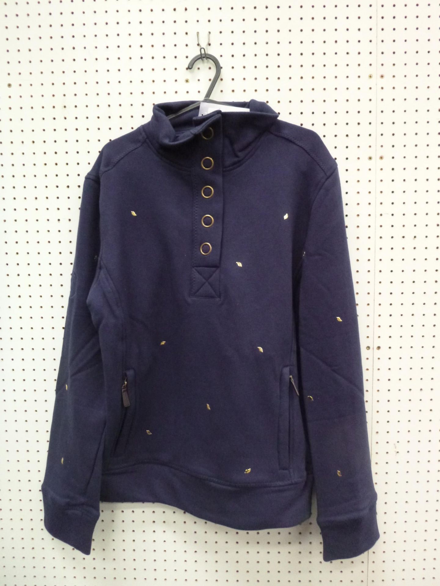 * A New 'Equatech' Ladies Embellished Sweater in Navy Size X Large together with a New 'Equatech'