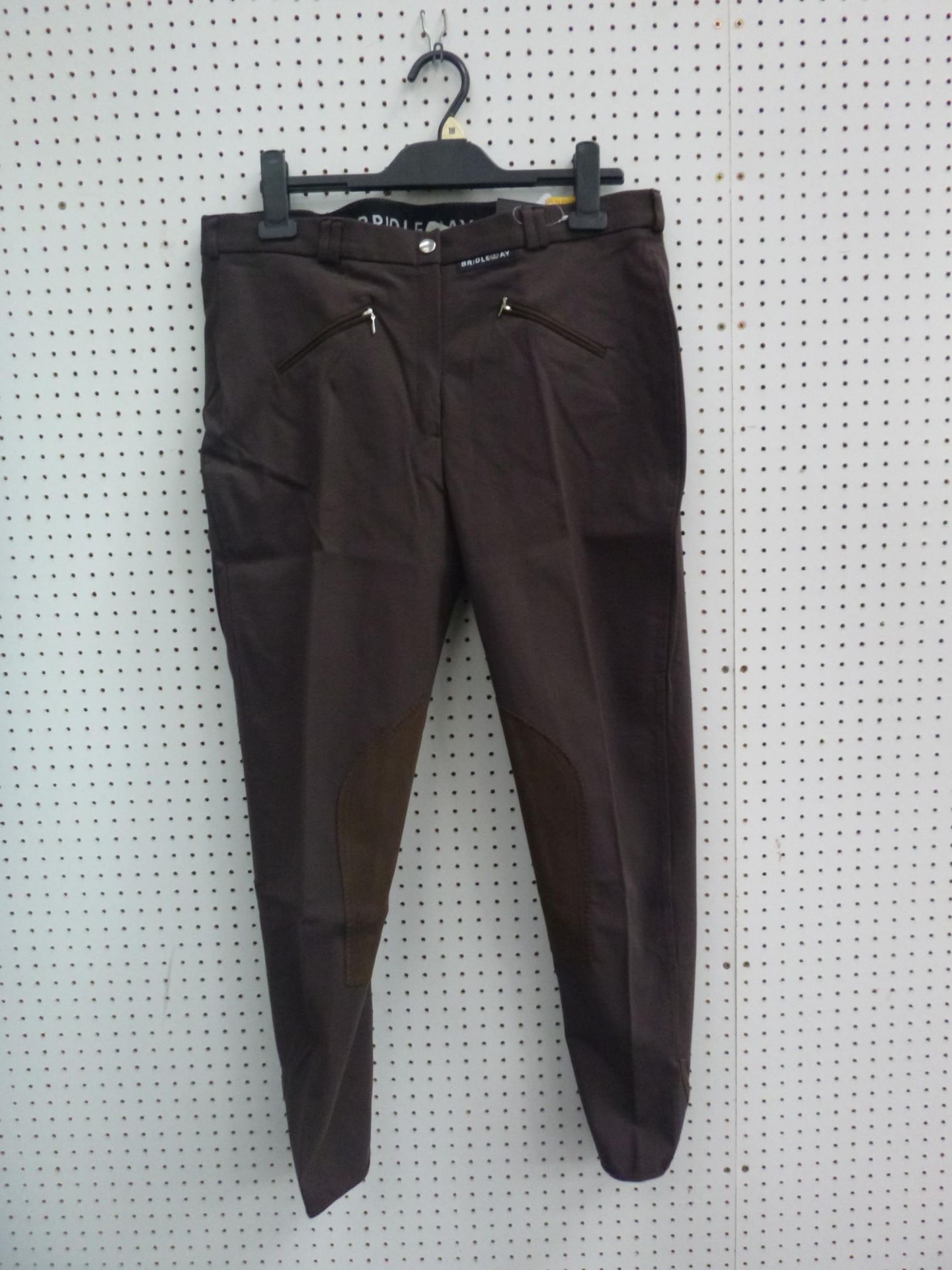 * Two pairs of new Bridleway Ladies Woven Cotton/Nylon Breeches size 38R, one Brown the other - Bild 3 aus 4