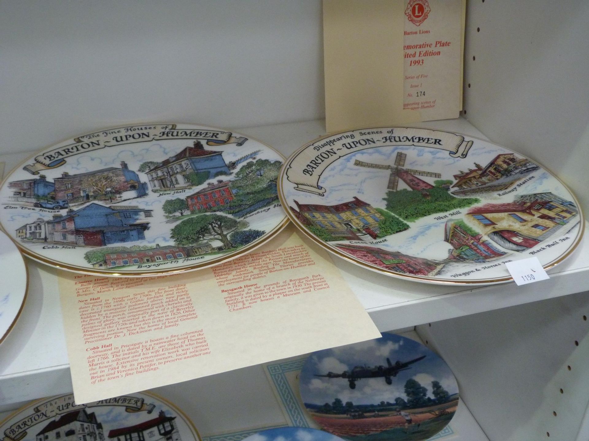 Three shelves to contain a selection of Royal Doulton & Edwardian Display Plates to include 'Old - Image 5 of 7