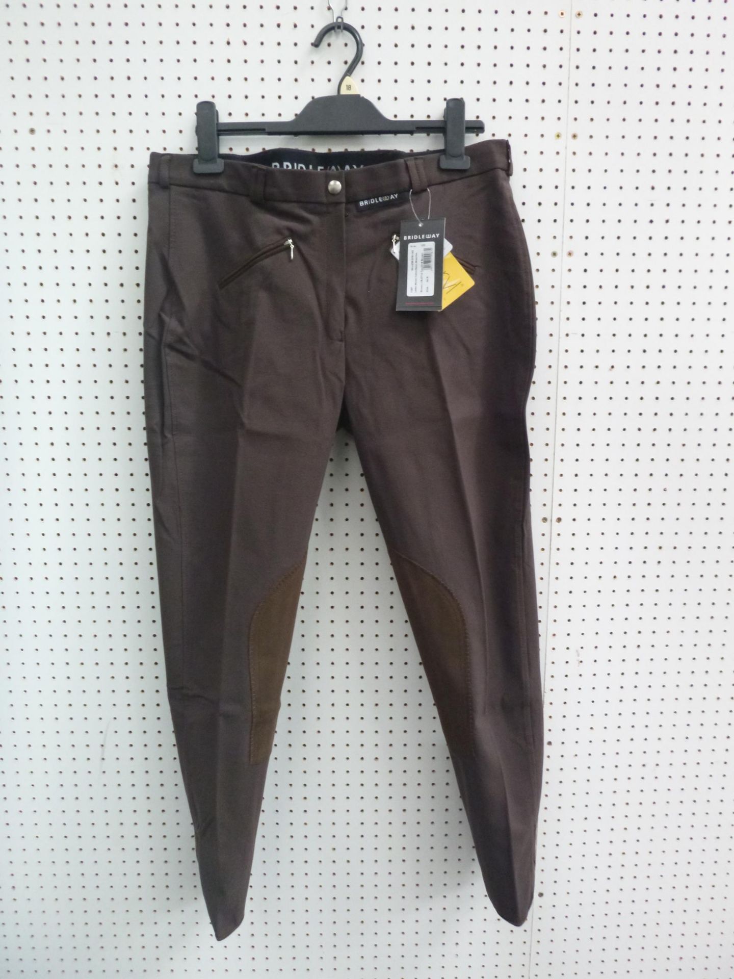 * Two pairs of new Bridleway Ladies Woven Cotton/Nylon Breeches size 34R, one Brown the other - Image 3 of 4