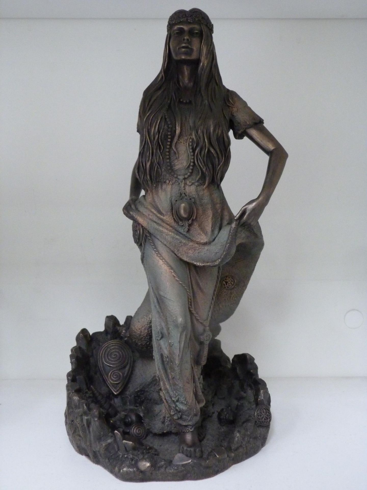 Two Bronze Effect Resin Figurines to include 'Spirit of the Dance' & Cuchulainn Figurines (32cm & - Image 3 of 3