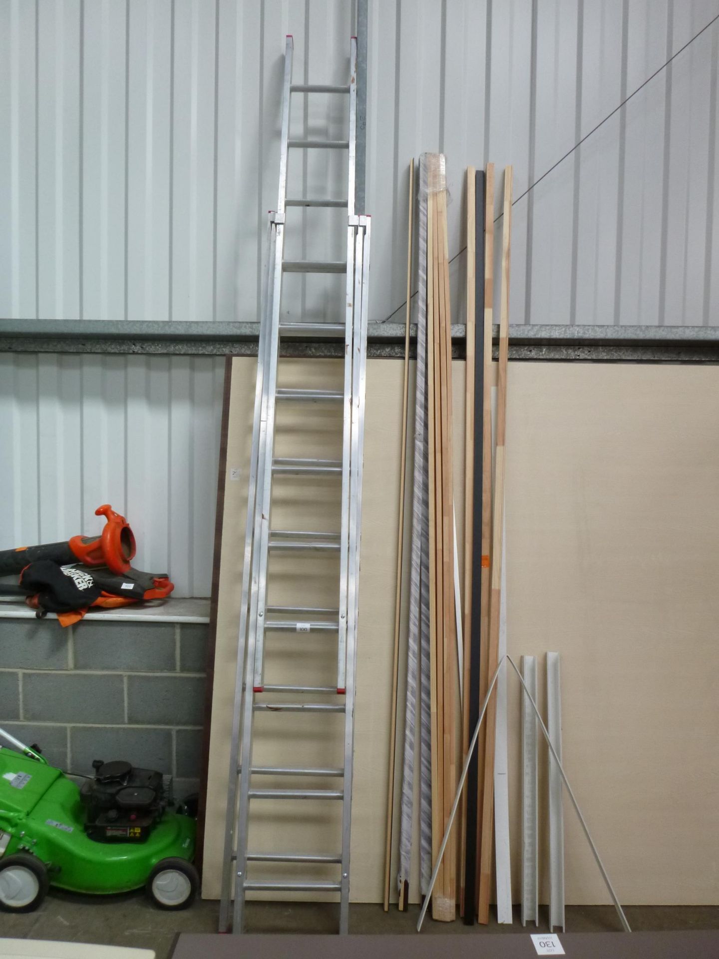 2 x Aluminium Step Ladders and a 6.7m Triple Extending Ladder