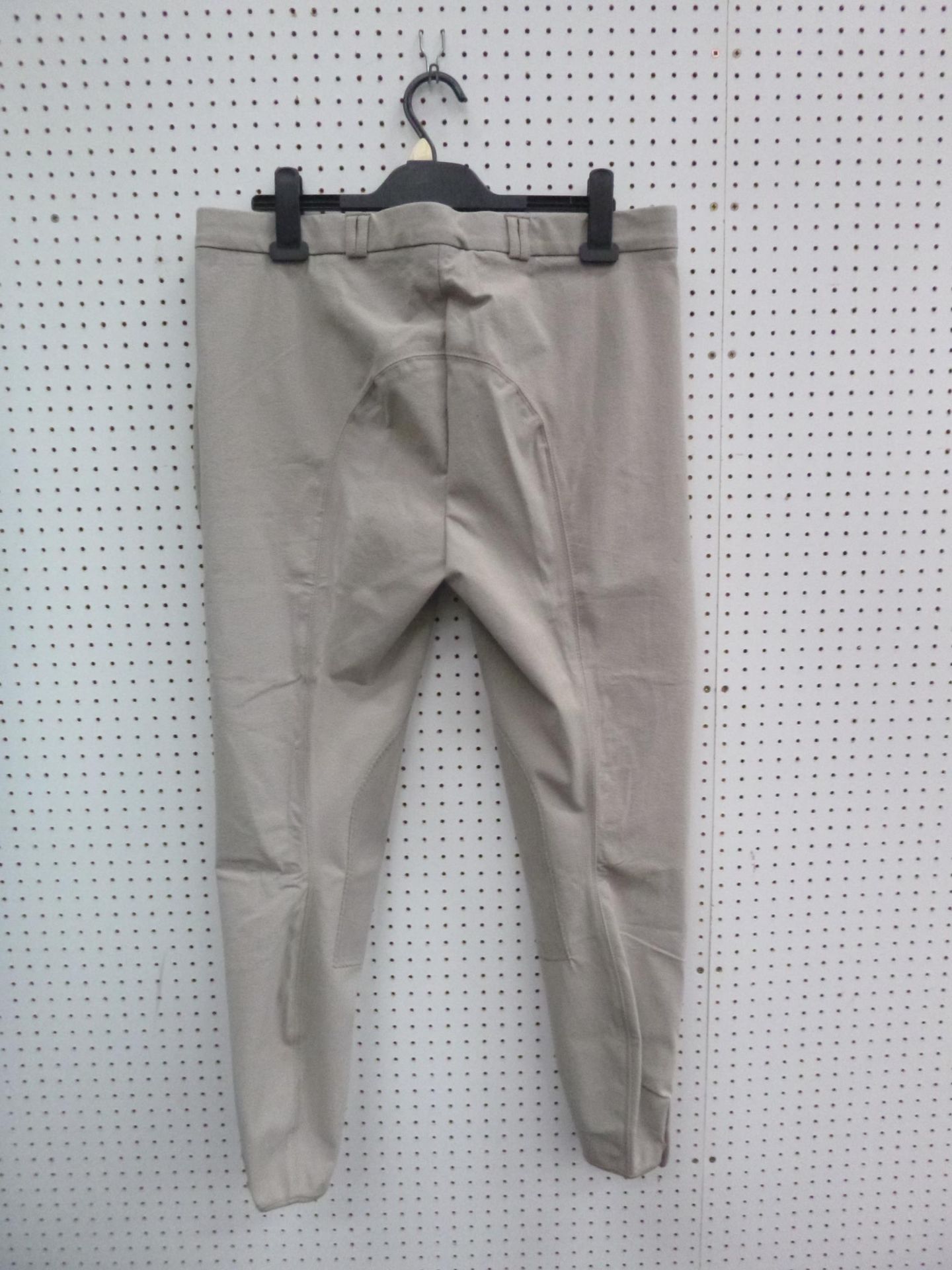 * Three Pairs of New Bridleway Ladies Woven Cotton/Nylon Breeches in Stone, one size 24R, one 26R - Image 2 of 2