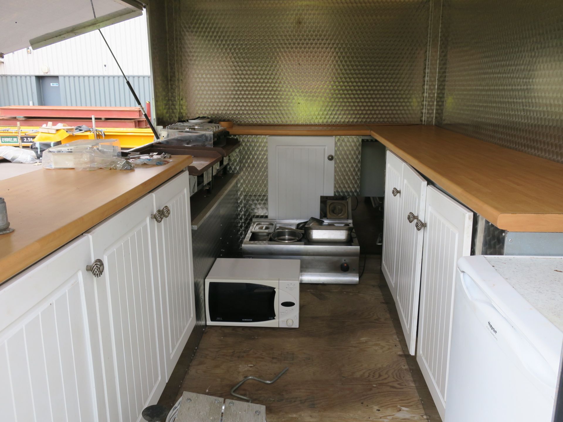 12ft Catering Trailer mounted on a twin wheeled chassis with Bradley Double Lock Tow Hitch and - Image 6 of 10