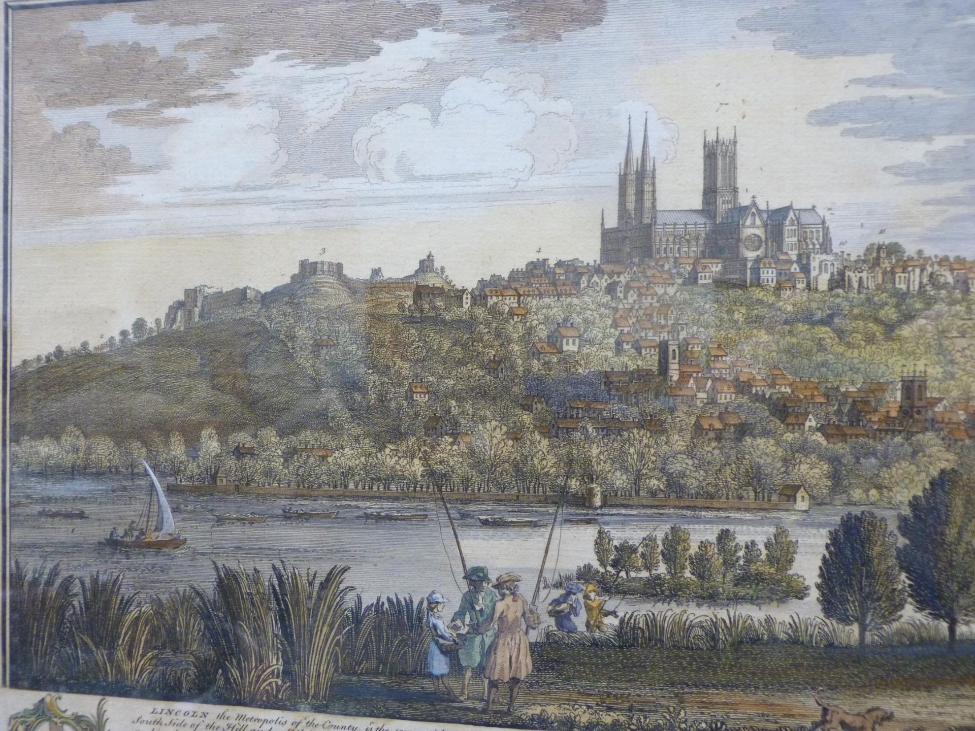 After Samuel & Nathaniel Buck - an 18th Century Panoramic Engraving Entitled ''The South - West - Image 3 of 5