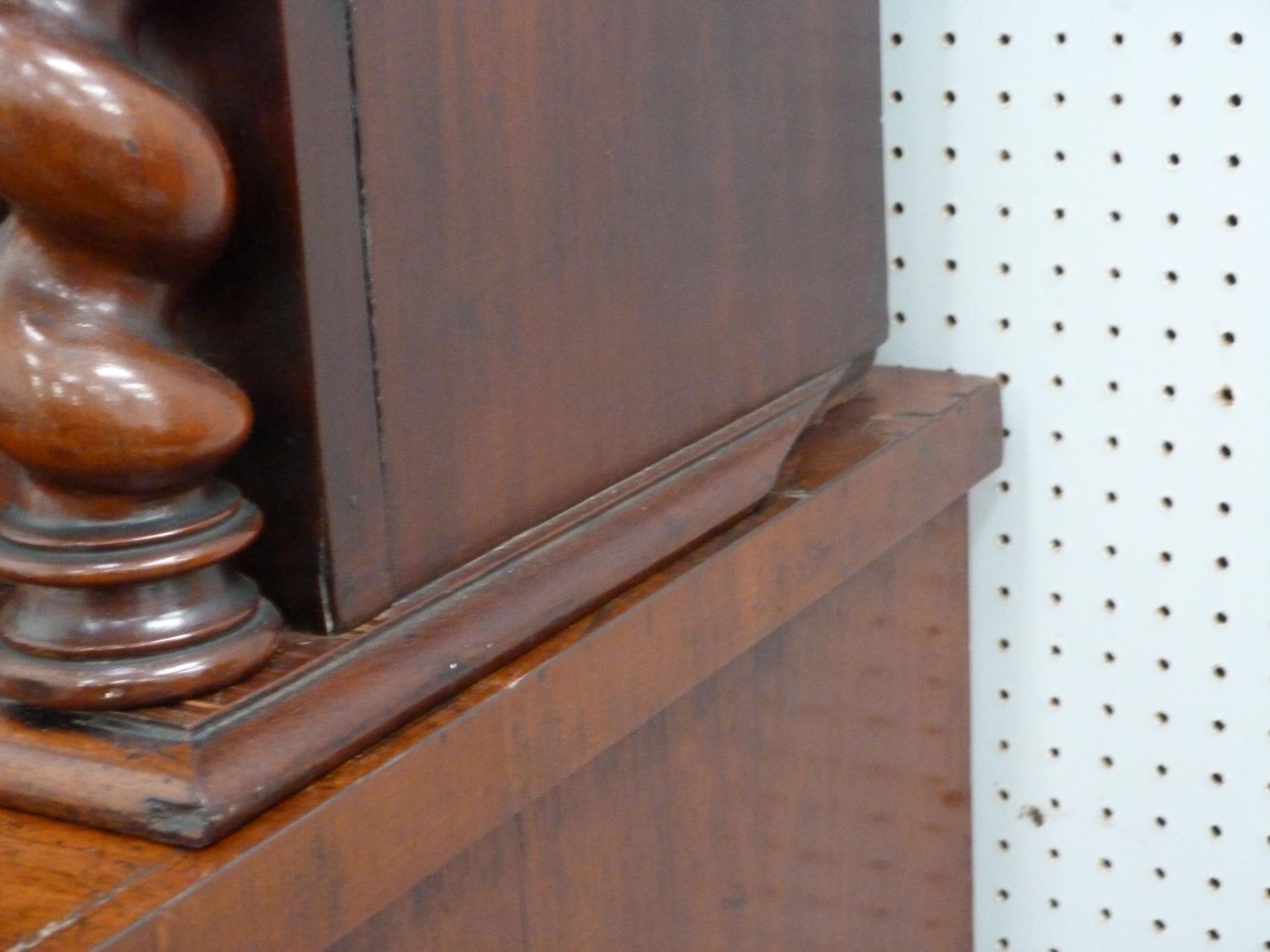 A large and impressive Victorian Mahogany Scottish Ogee Chest and Cabinet. The bookcase top with - Image 5 of 7