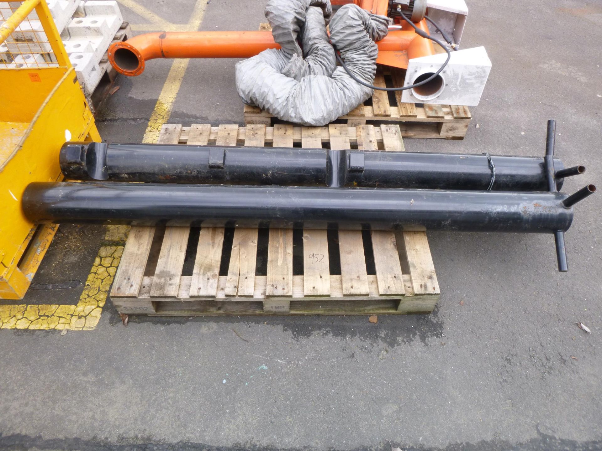 * 2 x Industrial Gate Posts. Please note there is a £10 Plus VAT Lift Out Fee on this lot