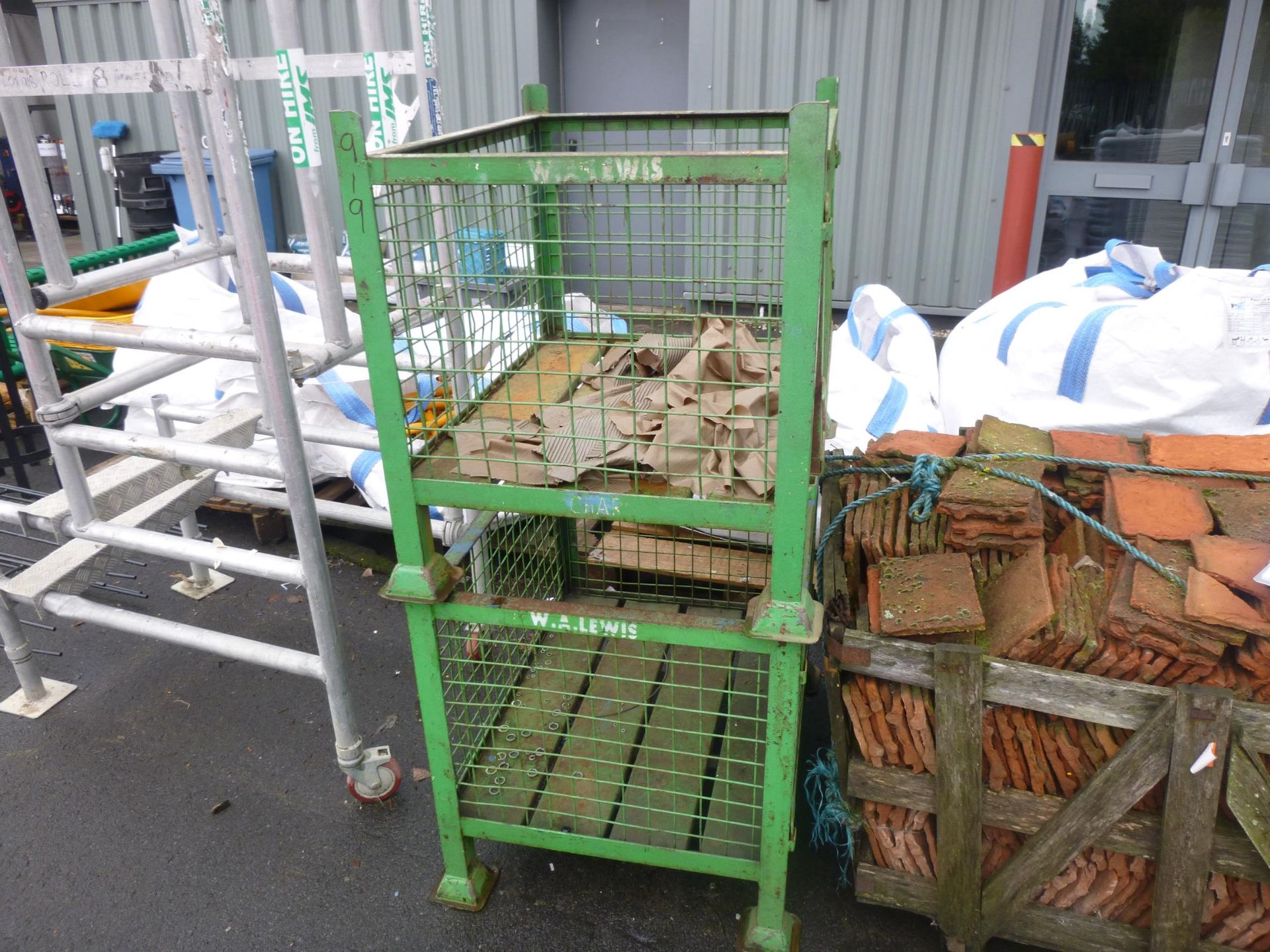 * 2 x Small Steel Stillages. Please note there is a £10 Plus VAT Lift Out Fee on this lot