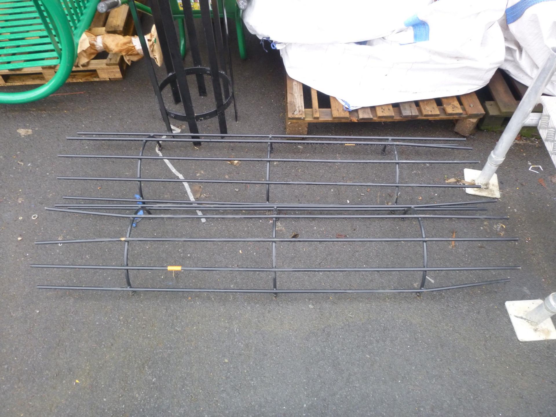 * 3 x Black Steel Guards/Barriers - Image 2 of 3