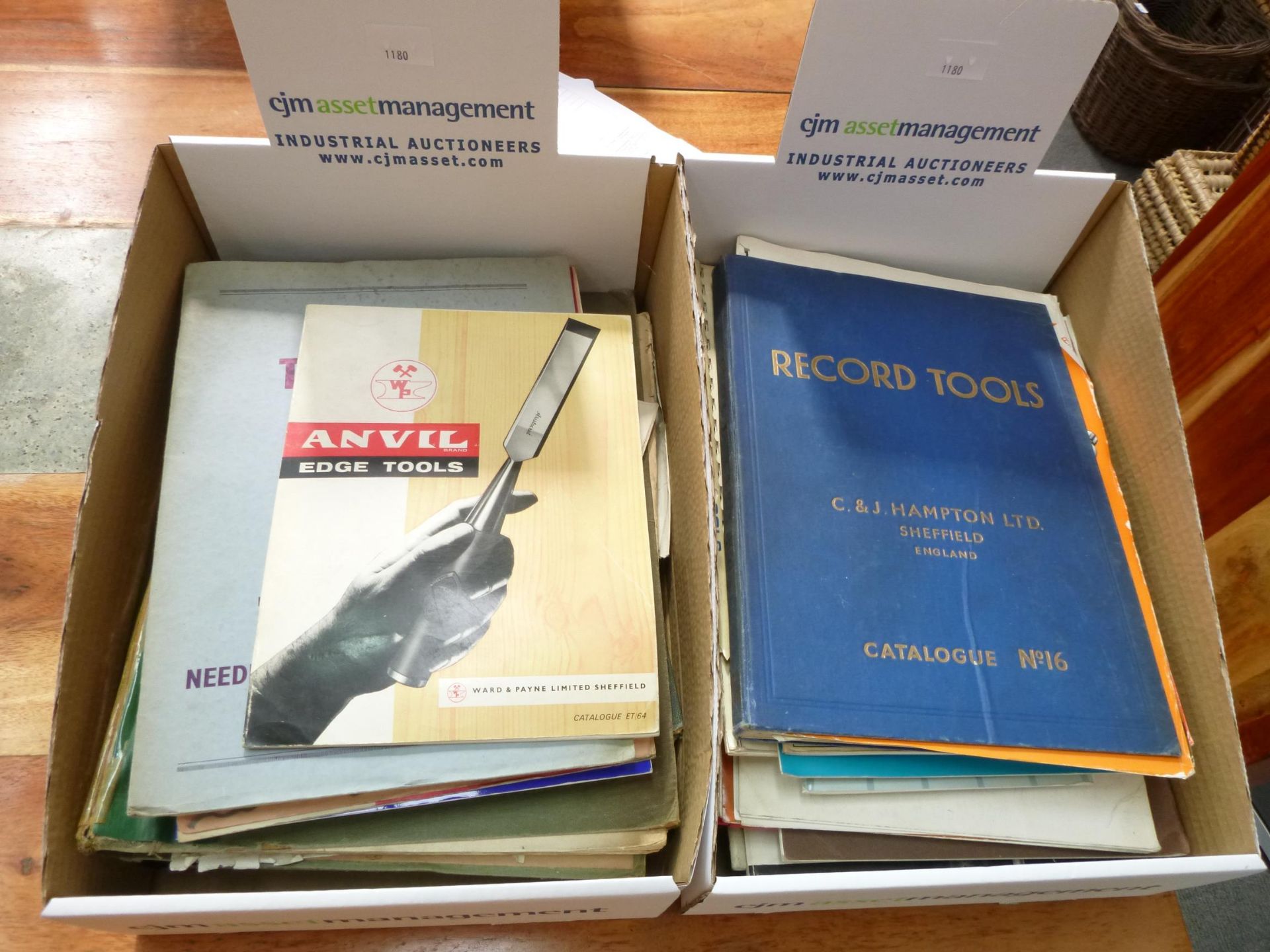 2 x Boxes to contain a Collection of Old Manual's/ Booklets Relating to Ironmongery etc (est. £20-£
