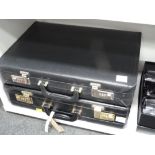 This is a Timed Online Auction on Bidspotter.co.uk, Click here to bid. Two Black Leather