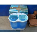 This is a Timed Online Auction on Bidspotter.co.uk, Click here to bid. A Boxed Portawash Twin Tub