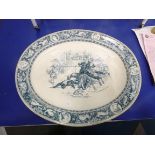 This is a Timed Online Auction on Bidspotter.co.uk, Click here to bid. A Large Meat Plate by