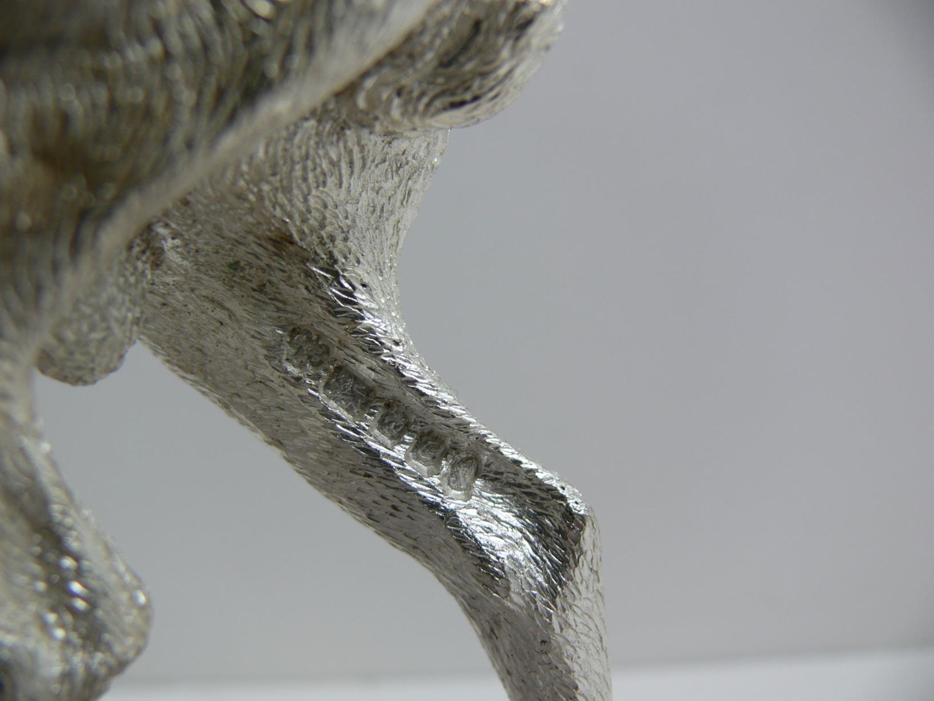 A Silver Stag, Fitted to a Stone Plinth (May be removed) (London - 1977, C.J.Vander Ltd, H24cm, - Image 4 of 4