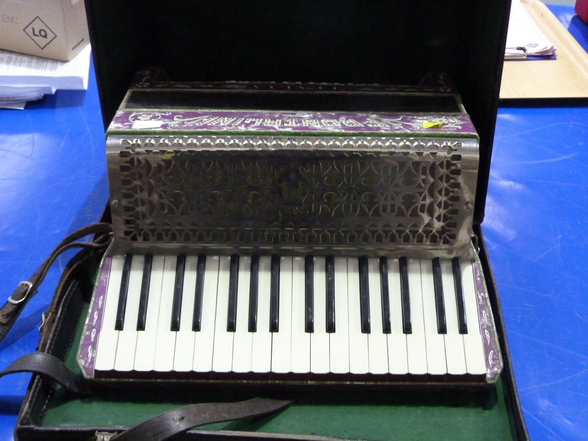 A full size Italia Frontalini Accordian - stamped number 787 in bespoke carry case (est. £50-£100)