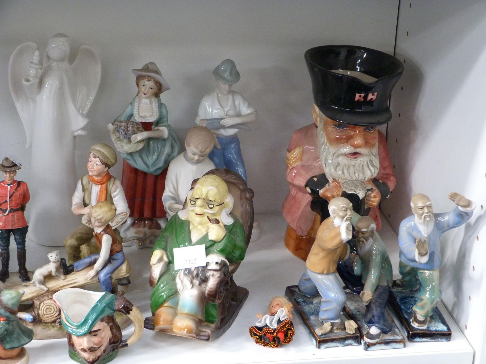 Three shelves to include a selection of Human and Animal Figurines such as five Goebel Children - Image 3 of 13