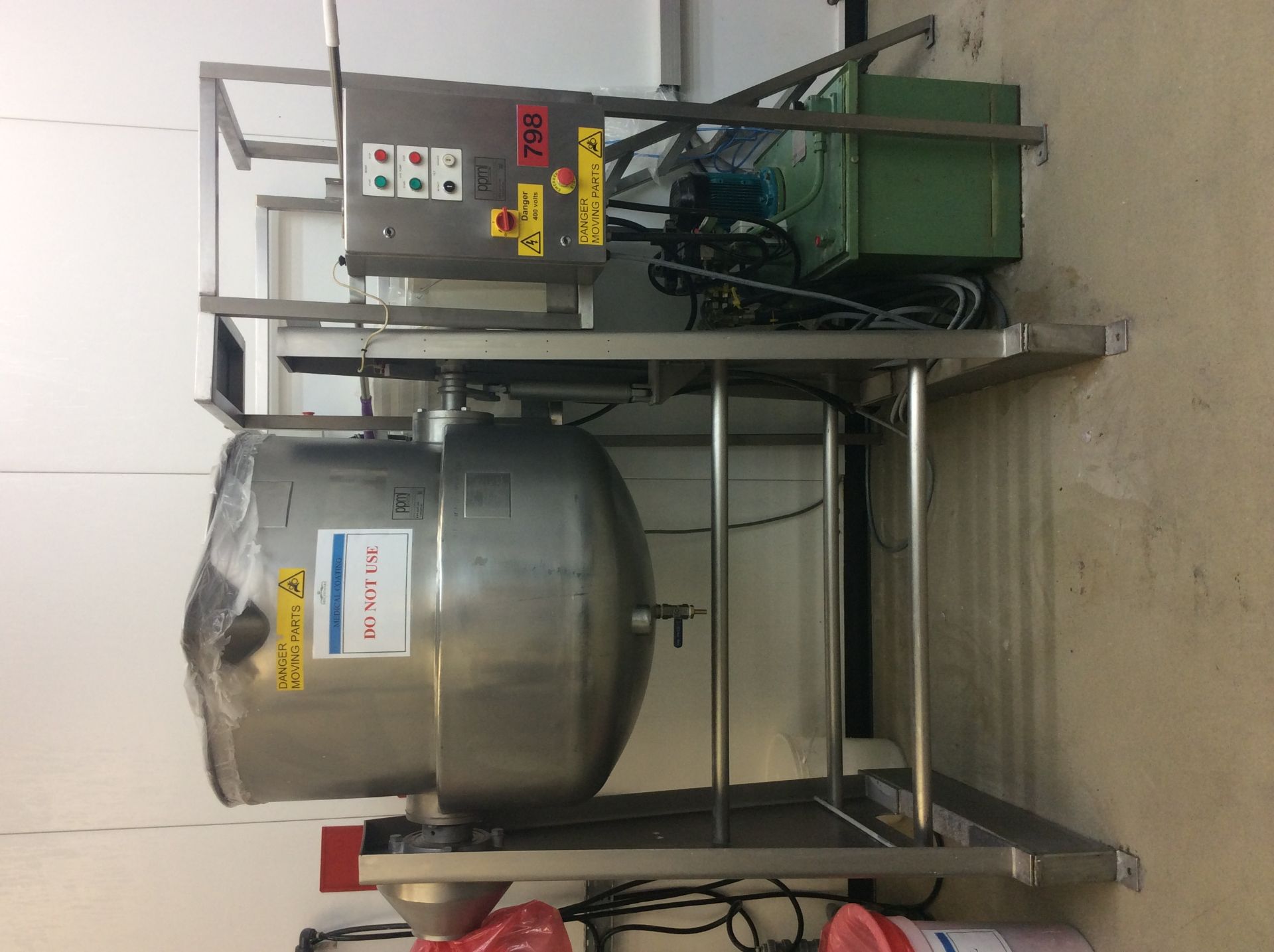 * A 500ltr Jacketed Stainless Steel Hydraulic Tipping Vessel ''With Power Pack'' No Mixing Unit. c/w - Image 6 of 13