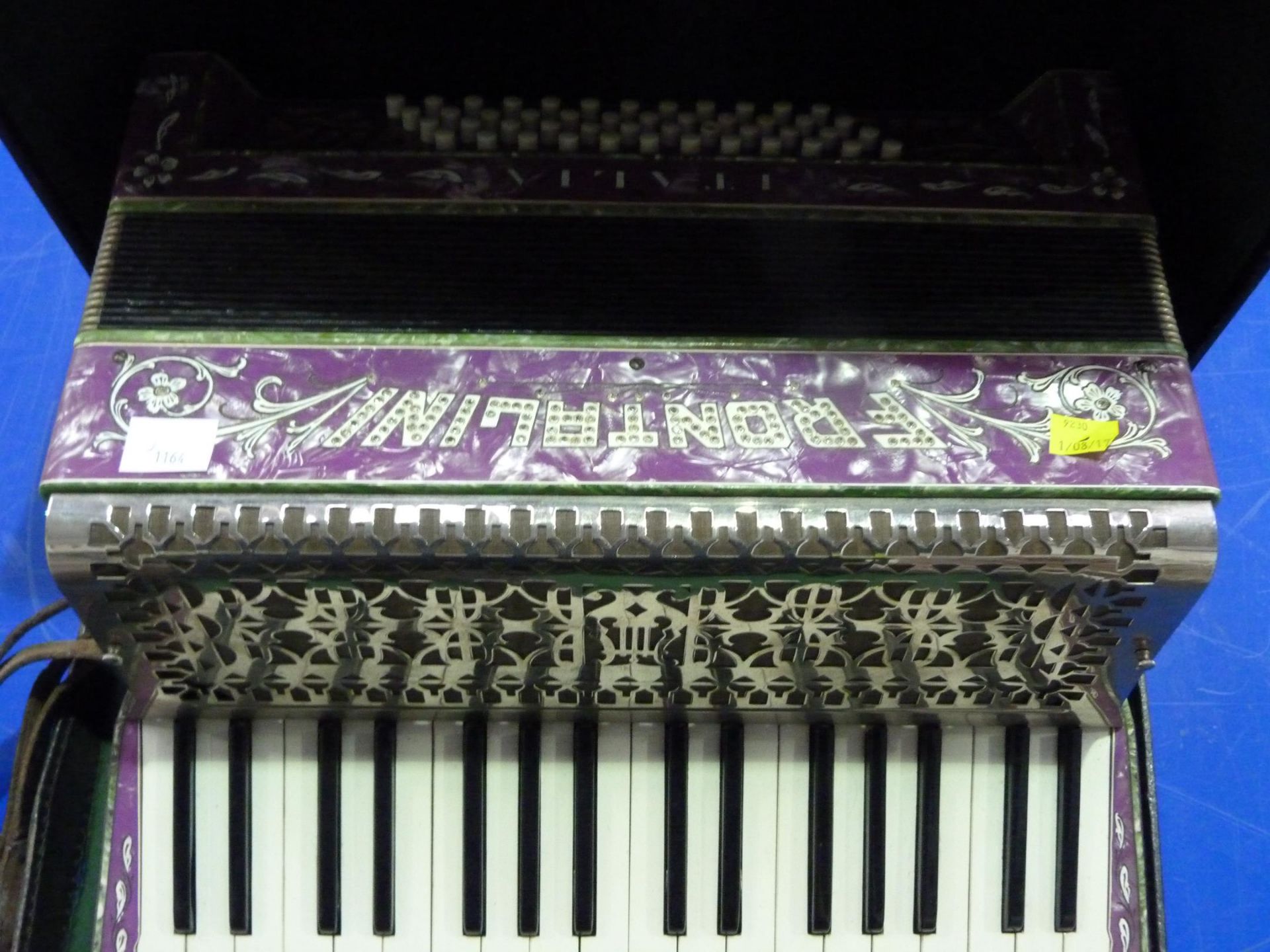 A full size Italia Frontalini Accordian - stamped number 787 in bespoke carry case (est. £50-£100) - Image 2 of 2