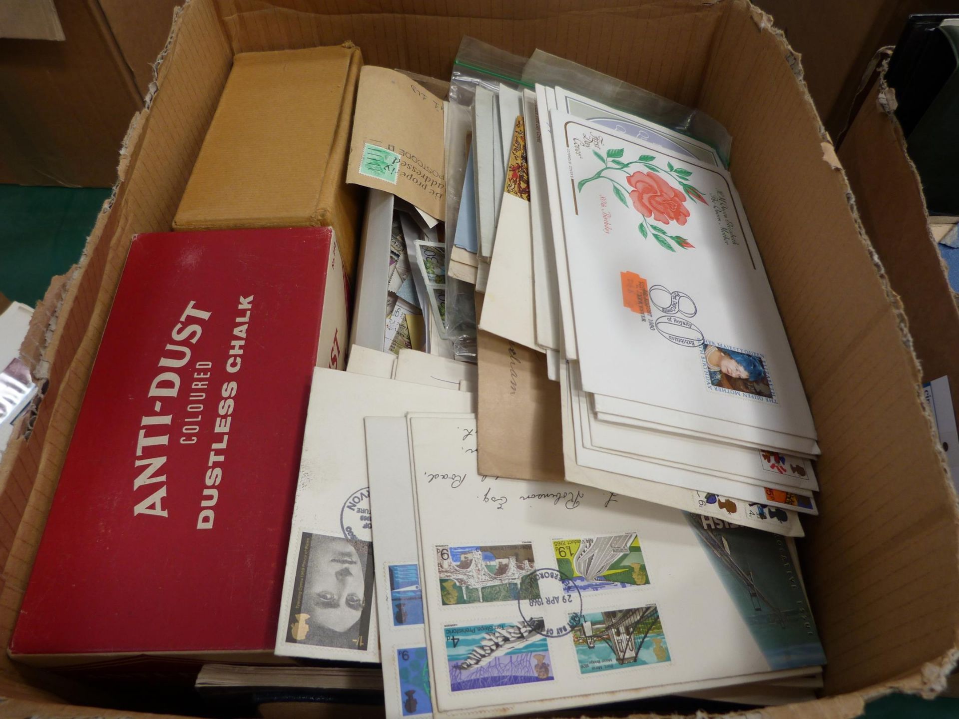 Stamps. A box of Stamps Albums, Stock Albums, Covers and Stamps in boxes (Est, £50 - £60) - Image 2 of 2