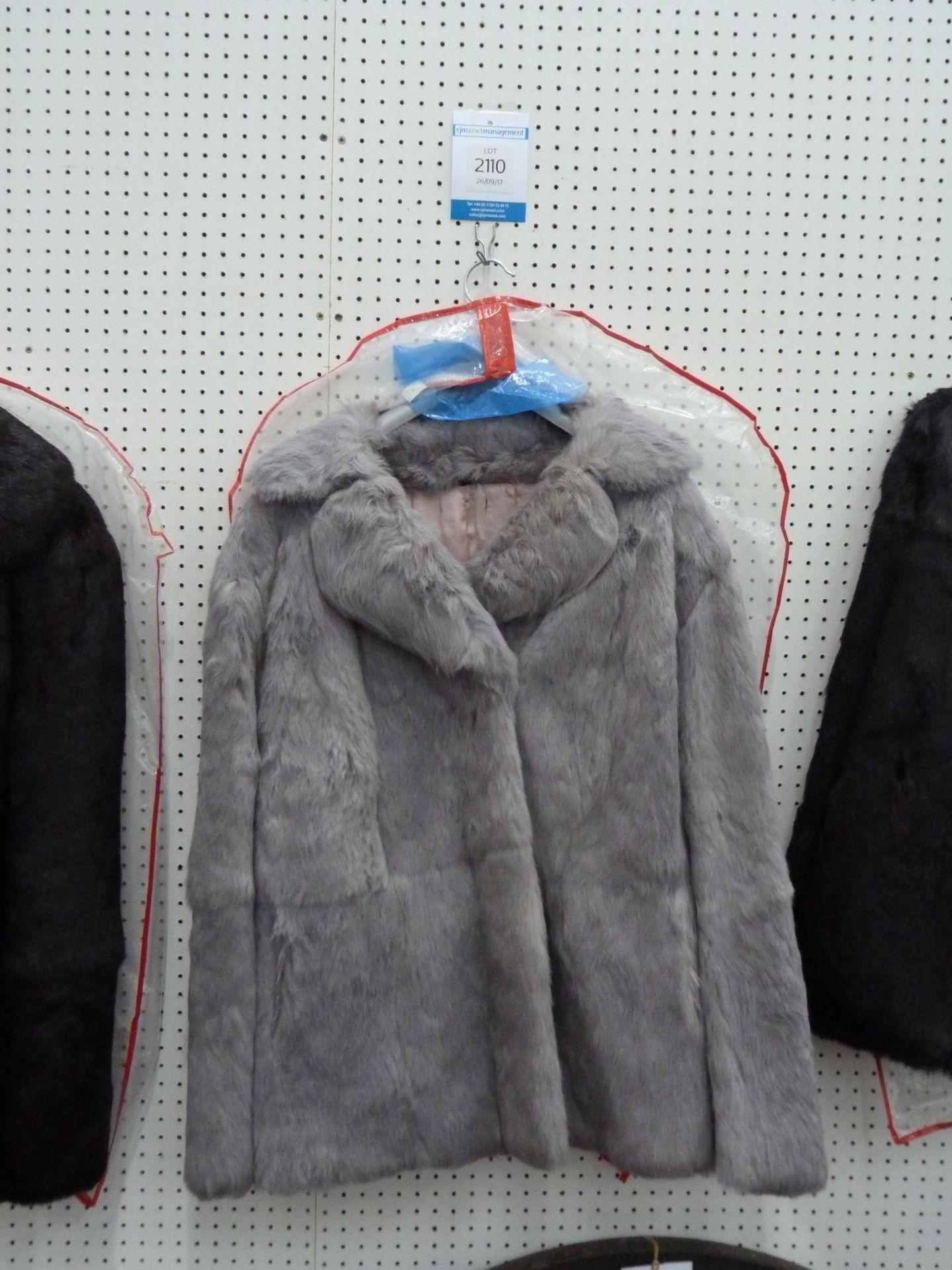 Three Ladies Fur Jackets - Two Rabbit Fur (?) and the Third is Labelled as Real Coney Fur. One Label - Image 3 of 4