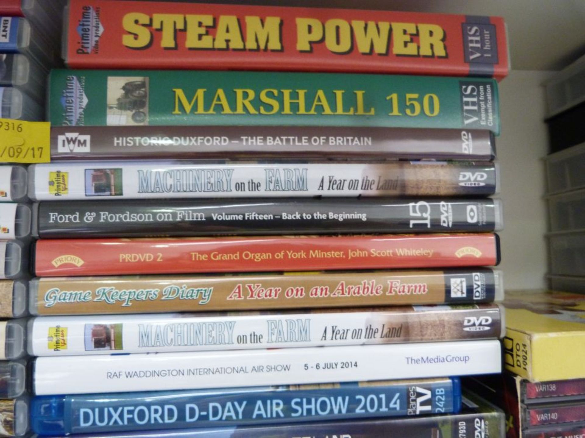 Over 40 DVD of Farming, Aircraft/Air show, Titles etc together with over 30 Videos (VHS) Covering - Image 4 of 15