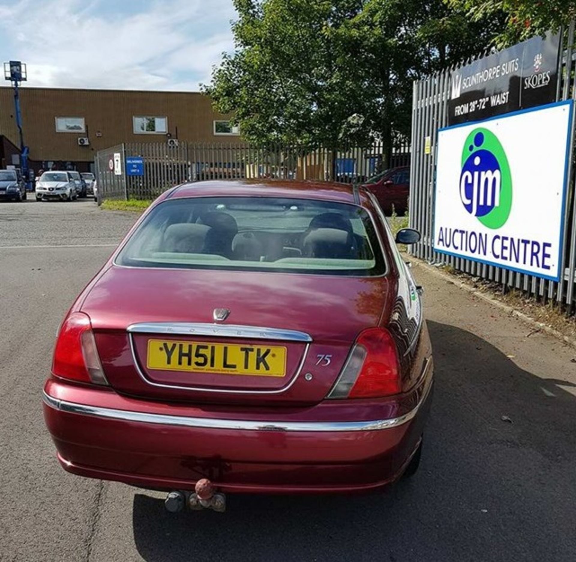 2001 Rover 75 in Red, Registration: YH51 LTK, MOT Expires: 20th April 2018, Odometer Reads: - Image 4 of 12