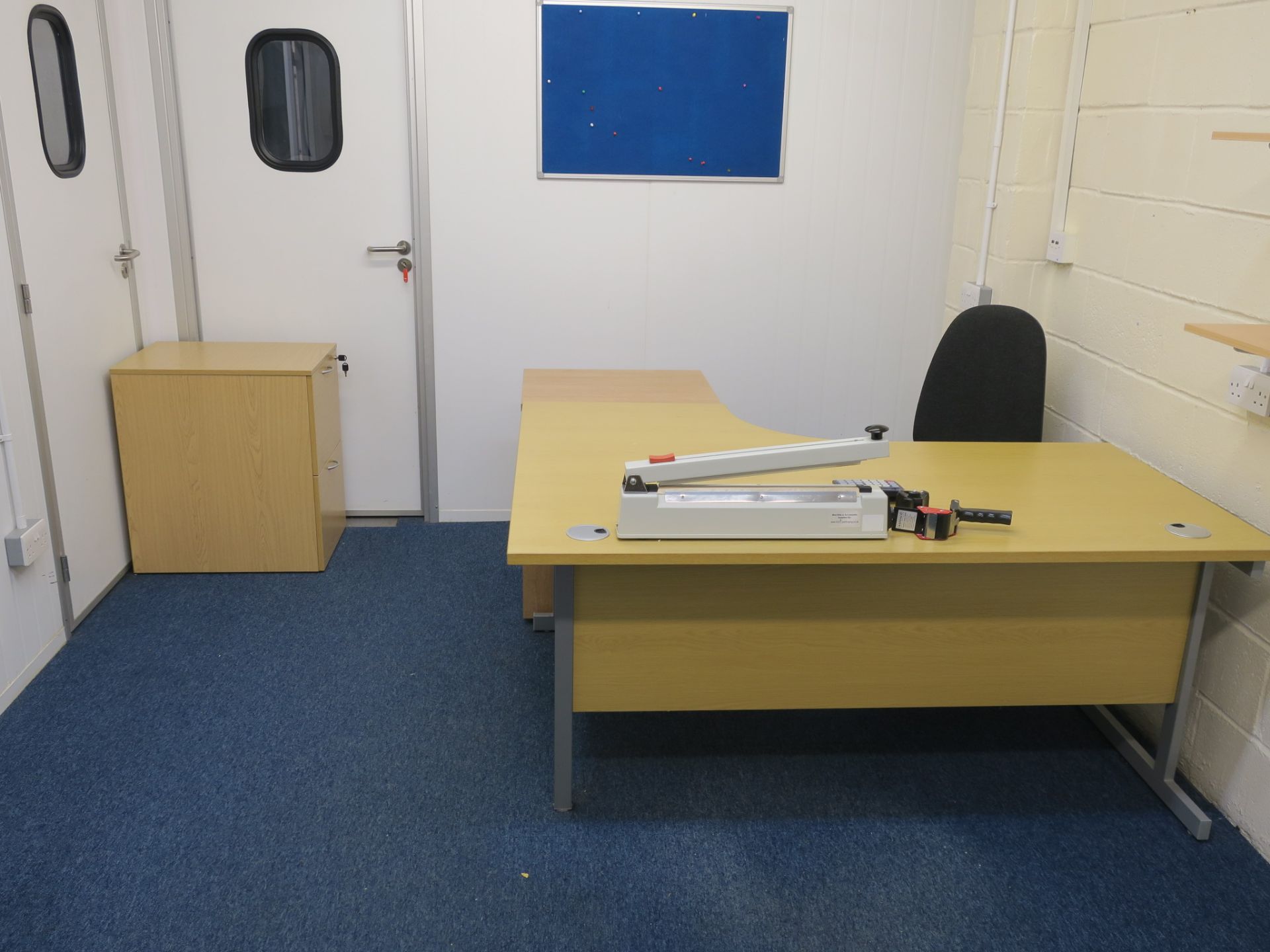 * Loose removable contents of Ground Floor Office including L-Shaped Desk, Tambour Fronted