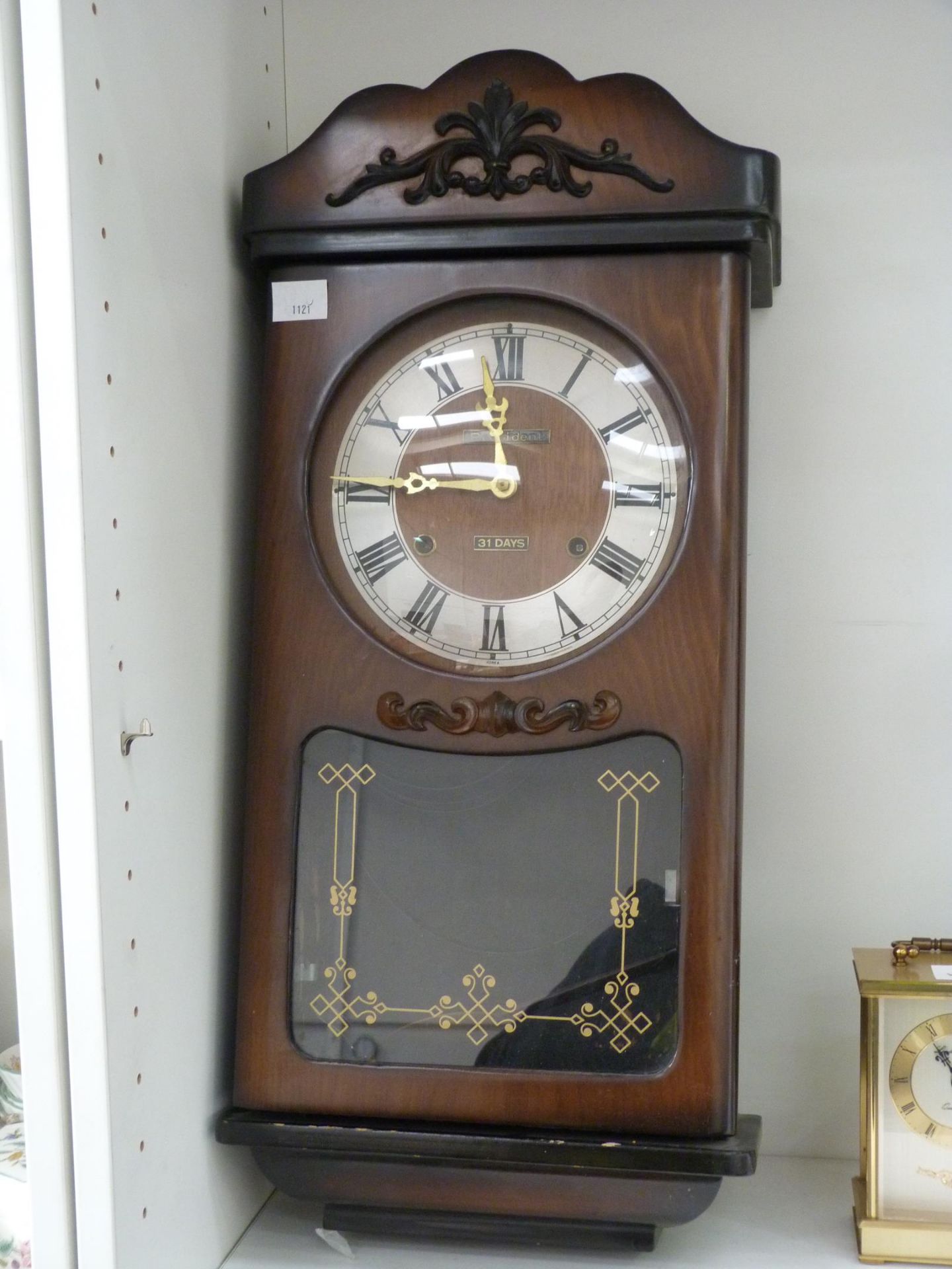 Two Mantle Clocks (Tickmaster & London Clock Co) along with two Wall Clocks (President & Hermle) (4) - Image 2 of 4
