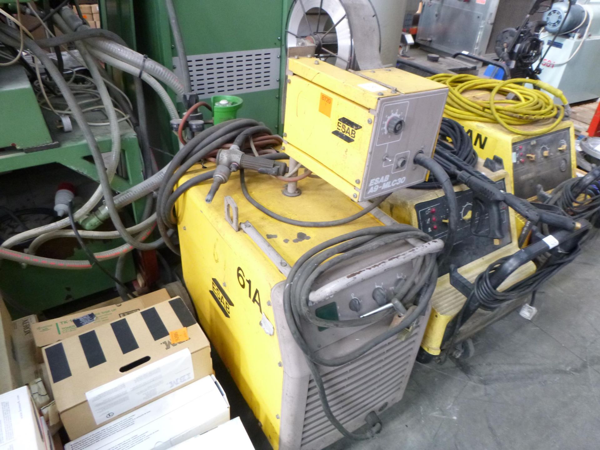 * An Esab LAX 380/A9-MLC30 Welder, 3PH. Please note there is a £10 + VAT Lift Out Fee on this lot