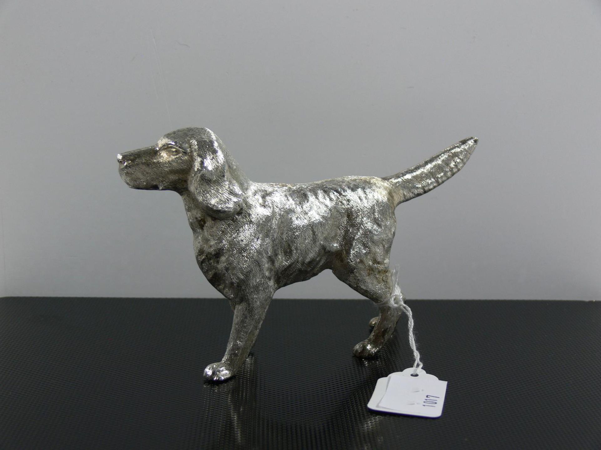 A Silver Spaniel, London - 1978(?) 385g, H9cm, W15cm (Est. £120 - £160)