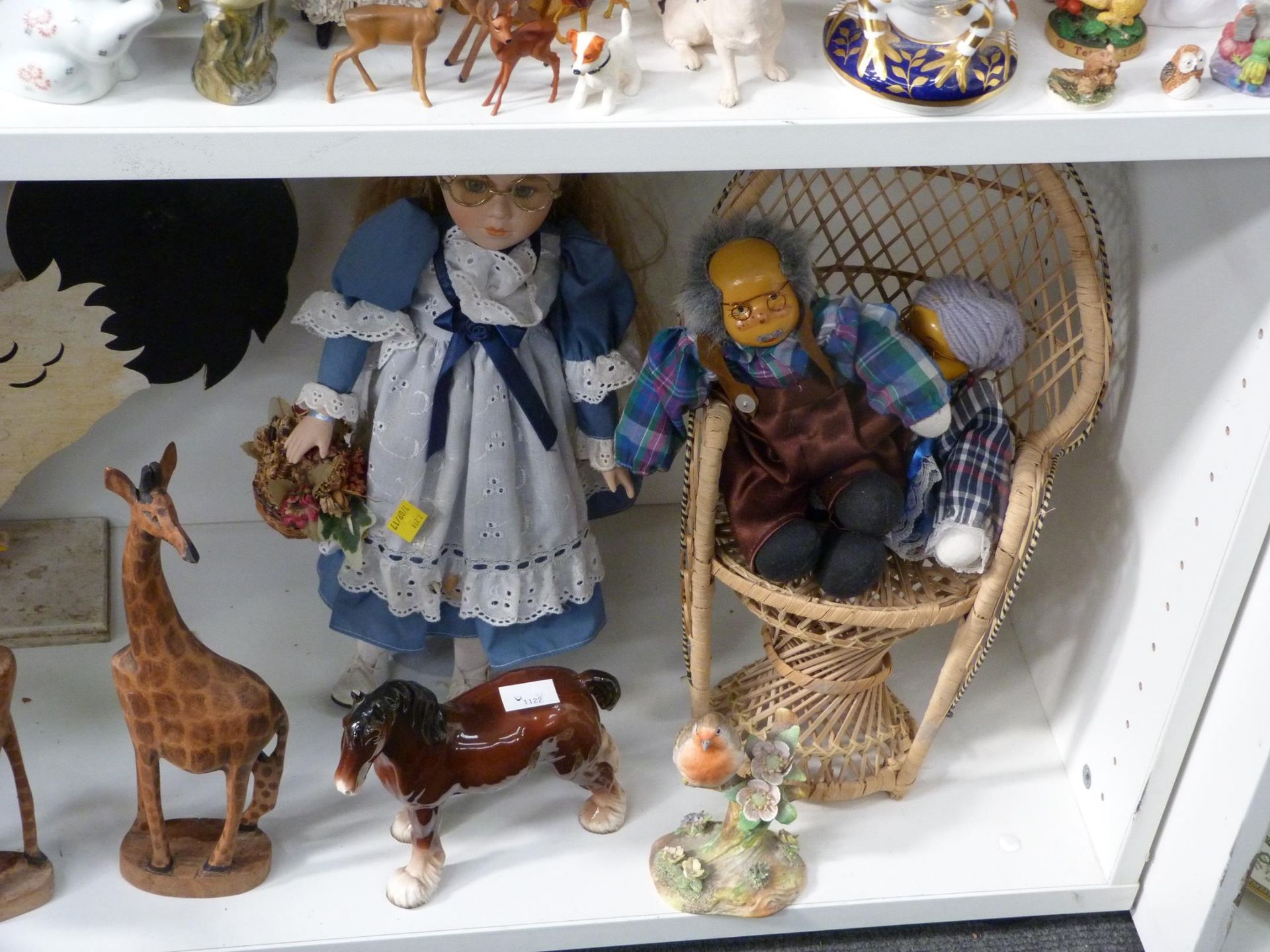 Three shelves to include a selection of Human and Animal Figurines such as five Goebel Children - Image 13 of 13