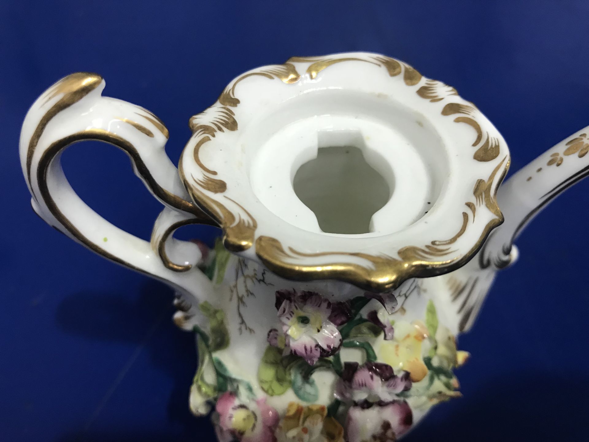 A four piece Meissen Coffee Set along with a Capodimonte figurine (A/F) and two other ceramic - Image 7 of 16