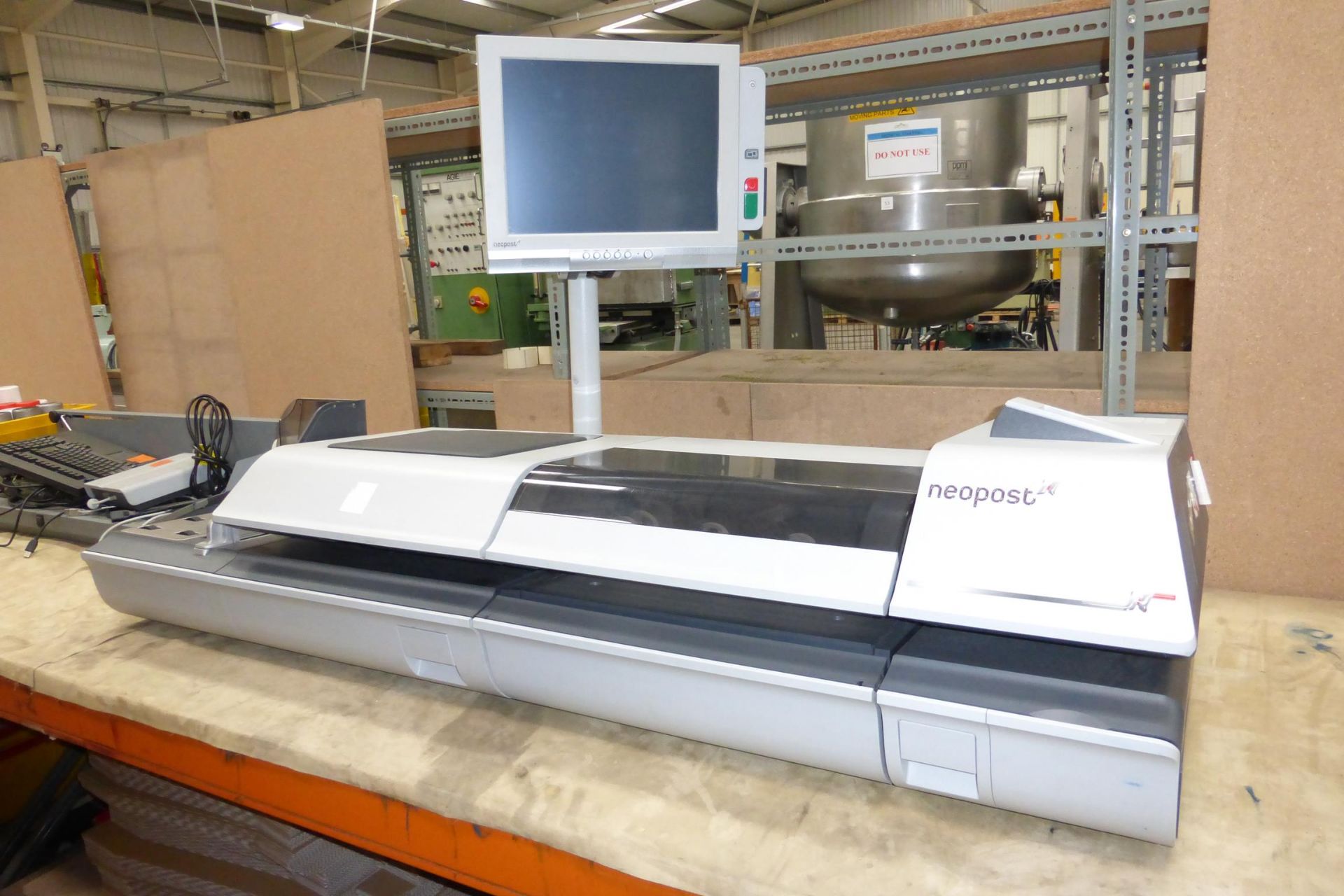 * A Neopost IS 6000 Franking Machine. A heavy duty, high volume machine that is built to last,