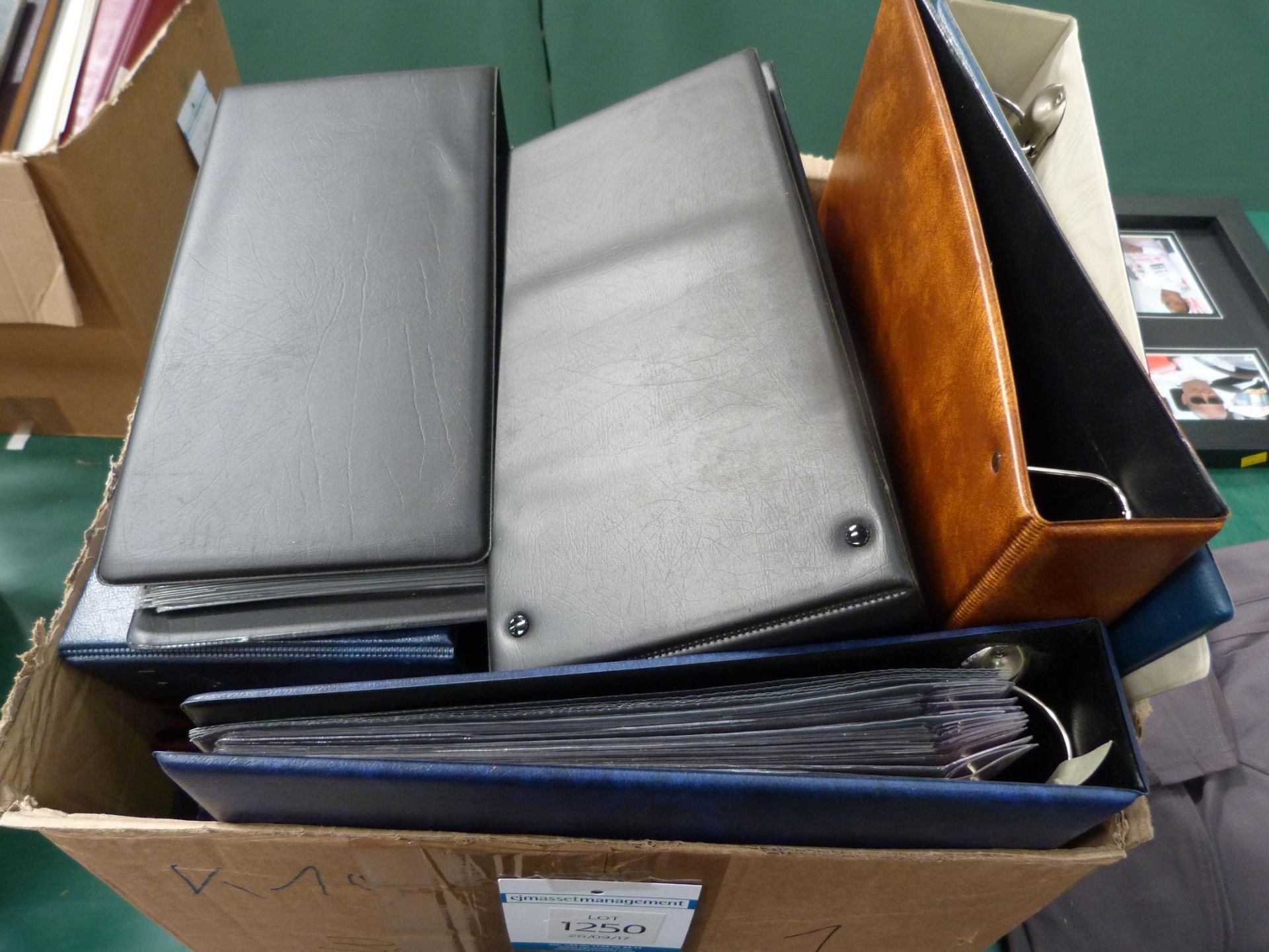 Stamps . A large box of empty Stamp Albums and First Day Cover Albums - Some with inserts (Est. £