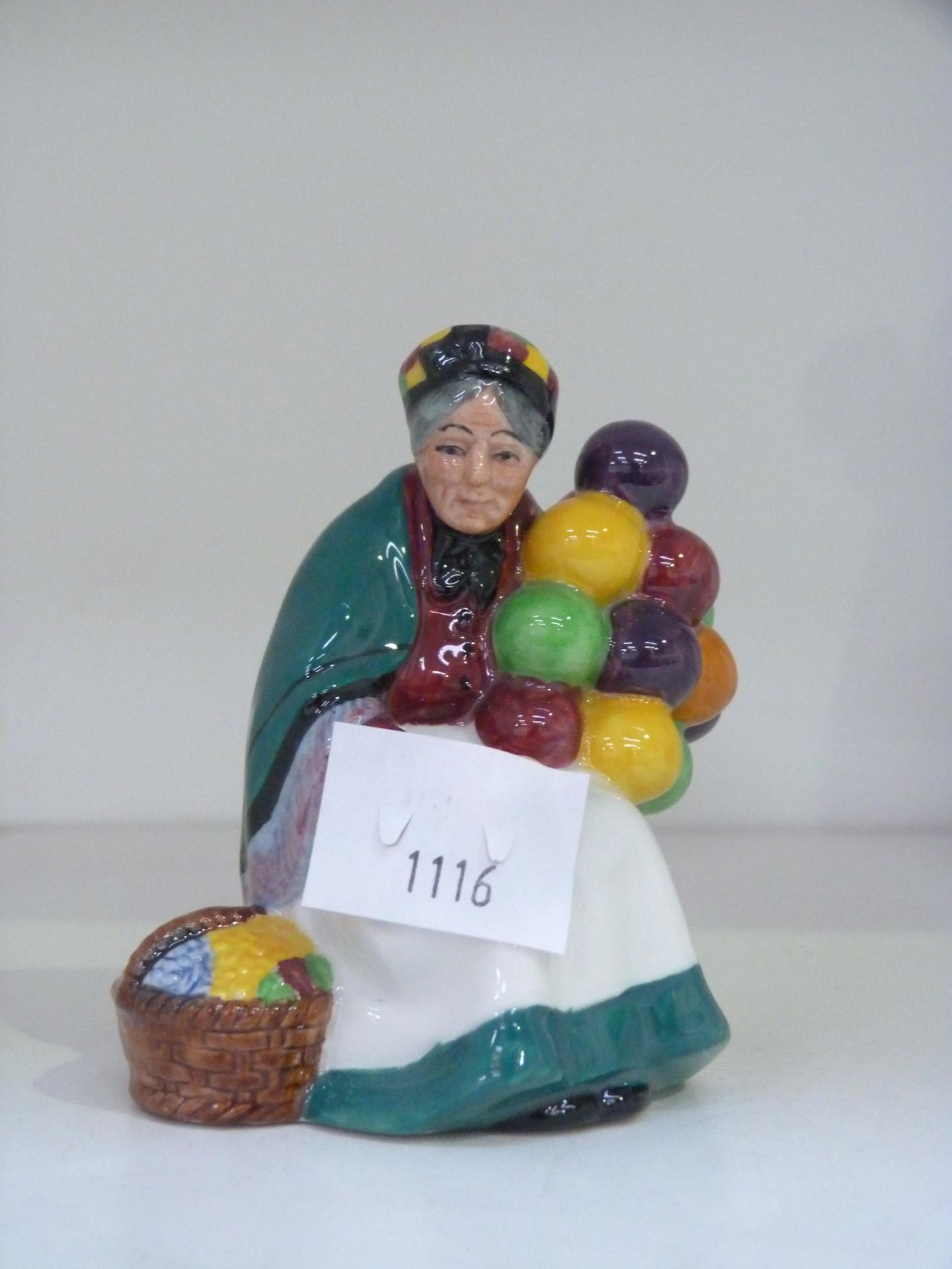 Three Royal Doulton Balloon Seller Figurines to include 'The Old Balloon Seller' and 'Biddy Penny - Image 3 of 4