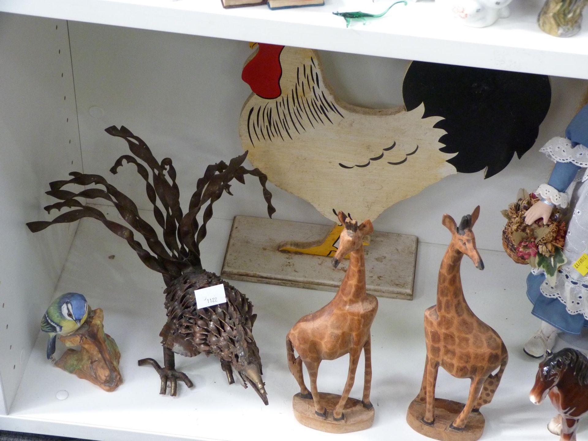 Three shelves to include a selection of Human and Animal Figurines such as five Goebel Children - Image 12 of 13