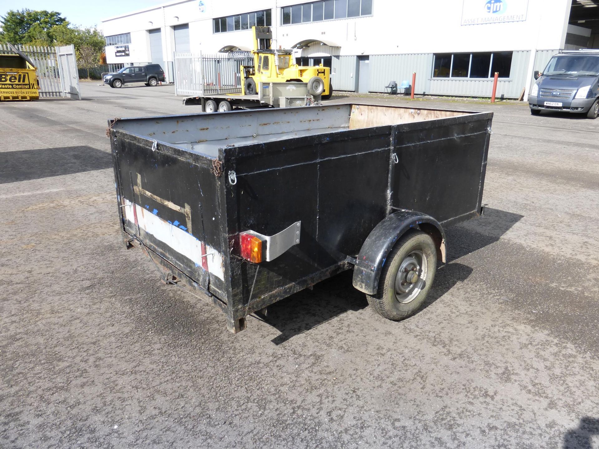 8' x 4' Single Axle Unbraked Trailer with new electrics - Image 2 of 3