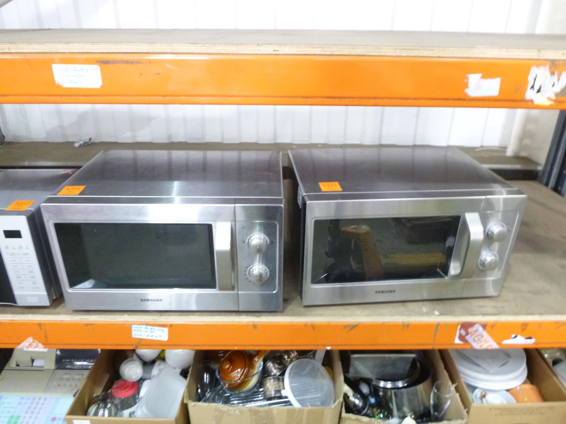 2 x Samsung Stainless Steel Microwaves and 2 x Morphy Richards Microwaves(Unknown Condition). - Image 2 of 3