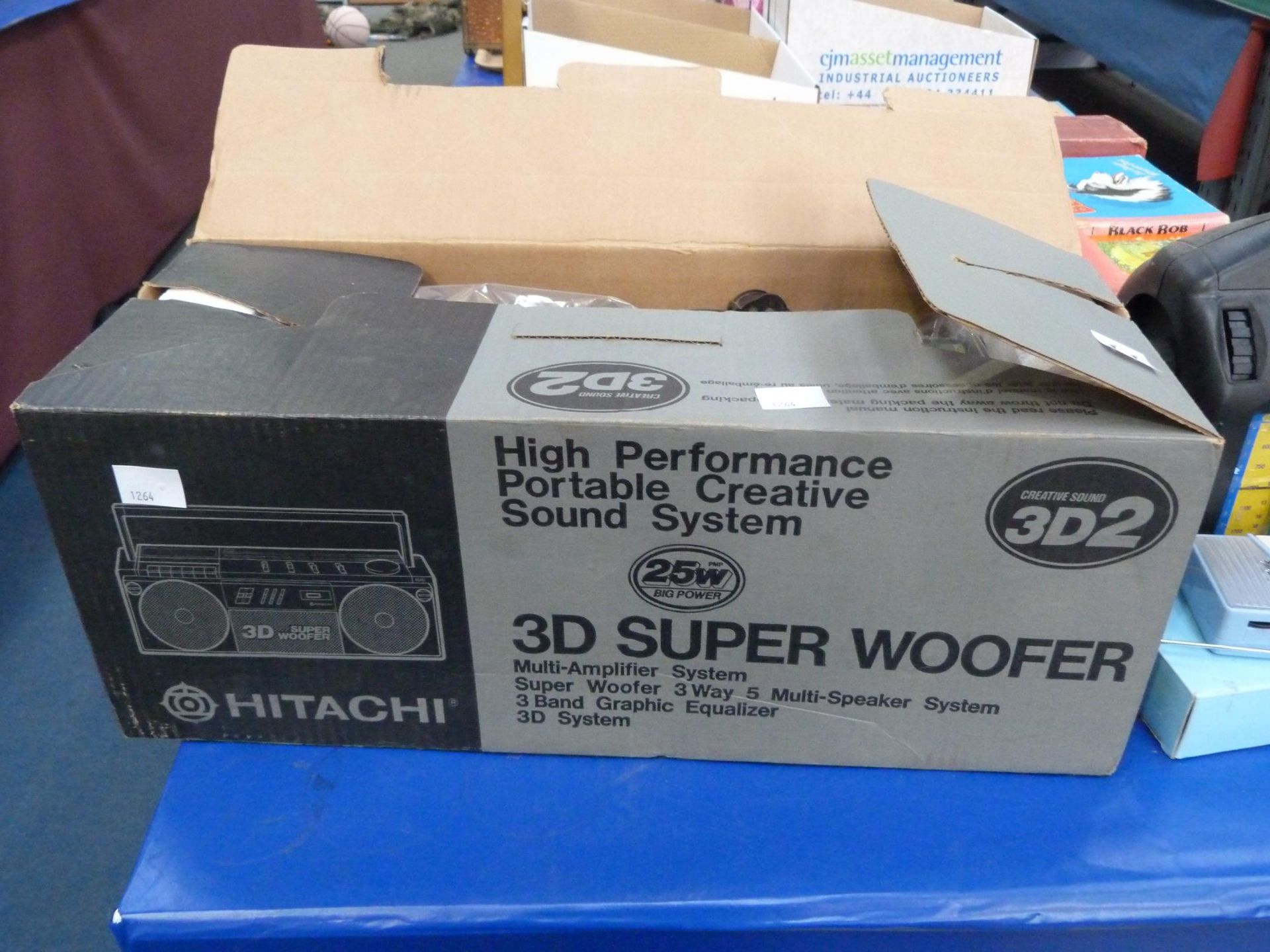 A boxed Hitachi High Performance Portable Creative Sound System (TRK-3D2E) together with a Baygen - Image 2 of 2